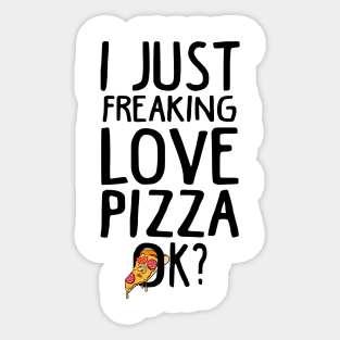 Love Pizza Funny Pizza Gift Sticker